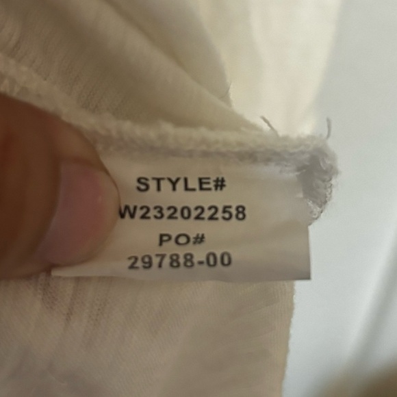 Prana white long sleeve shirt with tie in front. Women’s size small. - Picture 6 of 7